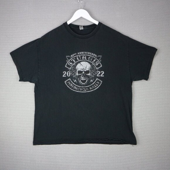 Sturgis 2022 Skull Biker Rally Tee Mens XL - Picture 2 of 5